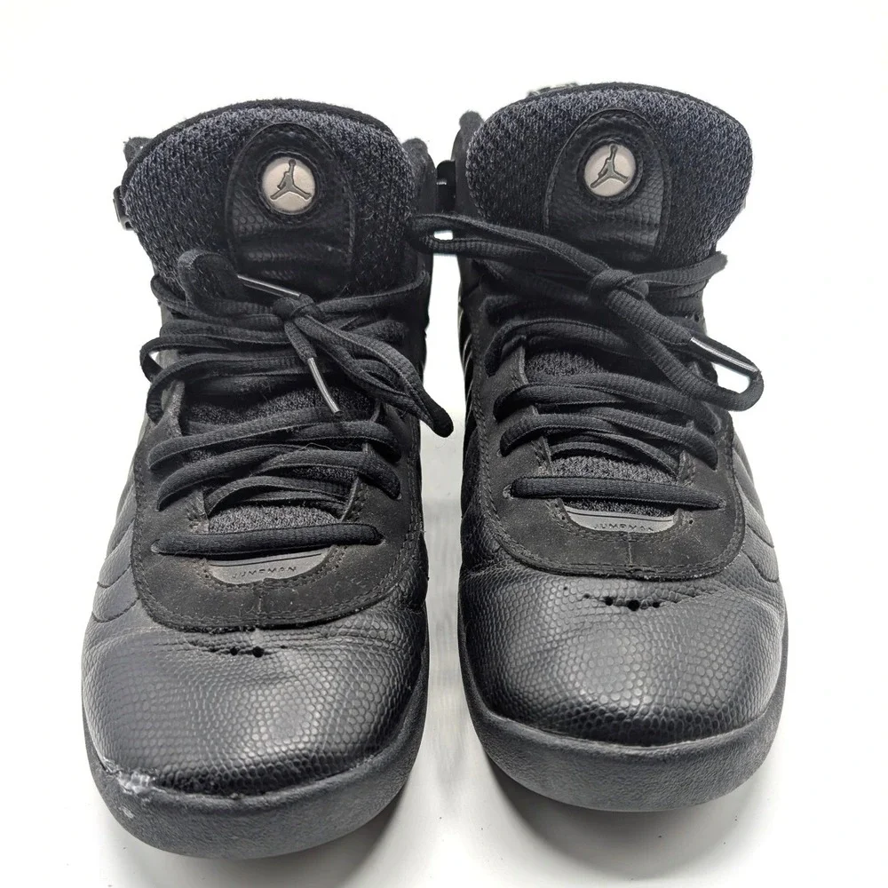 Jordan Jumpman Pro Black Metallic Silver Kids Basketball Shoes 331815-001 7Y